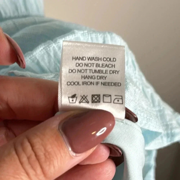 Lovers + Friends Finnegan Dress Light Blue Size XS Coquette Feminine - Picture 8 of 9